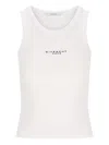 Givenchy Slim-fit Cotton Tank Top With Paris Print In White