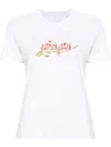 Givenchy 4g Lace Cotton T-shirt In White