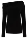 Givenchy Draped Collar Top With Asymmetric Design