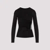 Givenchy Draped Top In Jersey And 4g Lace