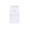 Givenchy Slim Tank Top With Logo Print In White