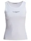 Givenchy Slim Tank Top With Logo Print In White