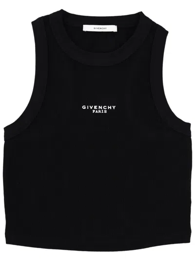 Givenchy Tops With Logo In Black