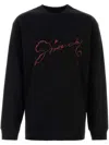 Givenchy Graphic Crewneck T-shirt Front Back Print In Black