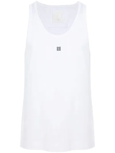Givenchy Classic Cotton Tank Top With Sleek Design And Subtle Logo Detail In White