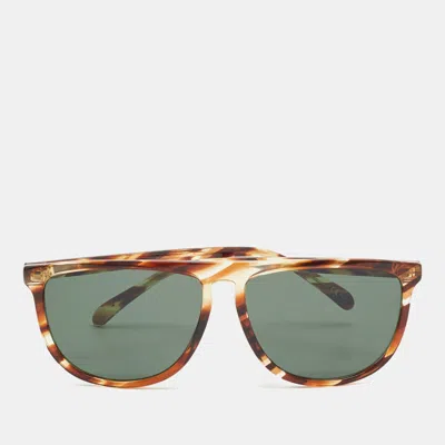 Pre-owned Givenchy Tortoise Grey Gv7145/s Frame Square Sunglasses In Brown