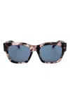 Givenchy Tortoiseshell Square Sunglasses In Multi