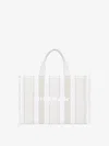 Givenchy Tote Bag In Cotton Towelling With Stripes In Multicolor