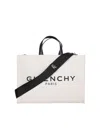 Givenchy Women's G Tote Medium Canvas Tote Bag In White