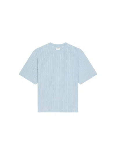 Givenchy 4g Motif Towelling T-shirt In Blue