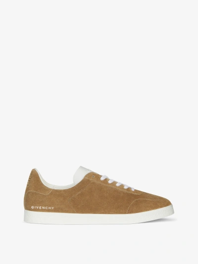 Givenchy Town Trainers In Suede In Light Brown