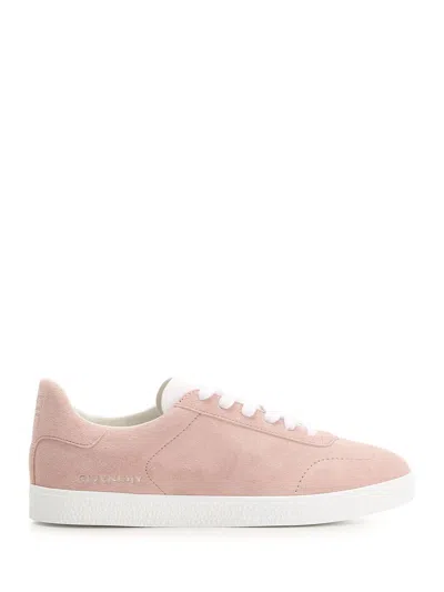 Givenchy Town Sneakers In Suede In Old Pink