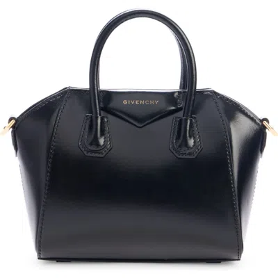 Givenchy Toy Antigona Leather Satchel In Black/red