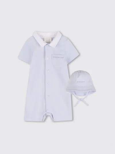 Givenchy Babies'  カバーオール ボーイ カラー スカイ In Blue