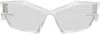 Givenchy Transparent Giv Cut Sunglasses In Crystal / Brown Mirr