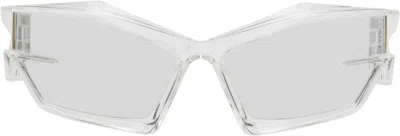 Givenchy Transparent Giv Cut Sunglasses In Grey