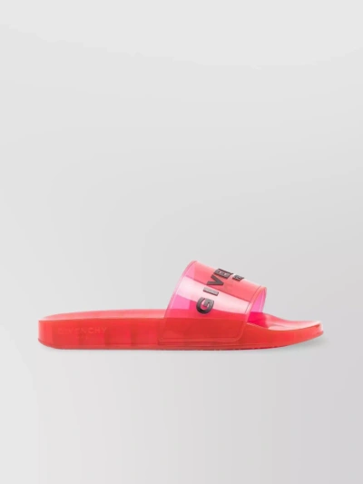 Givenchy Transparent Rubber Sole Open Toe Sandals In Pink