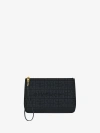 Givenchy 4g Embroidered Leather-trimmed Canvas Pouch In Multicolor