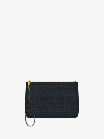 Givenchy Travel Pouch In 4g Embroidery In Black