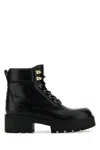 Givenchy Chunky Sole Leather Ankle Boots In Black