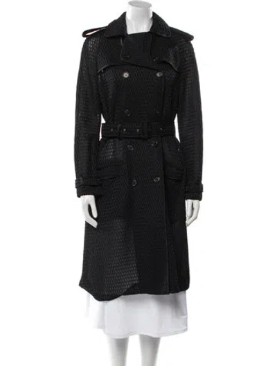 Pre-owned Givenchy Trench Coat In Black