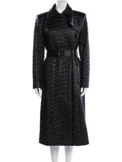 Pre-owned Givenchy Trench Coat In Black