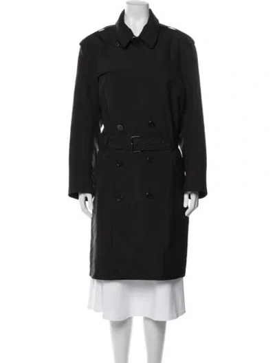 Pre-owned Givenchy Trench Coat In Black