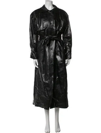 Pre-owned Givenchy Trench Coat In Black