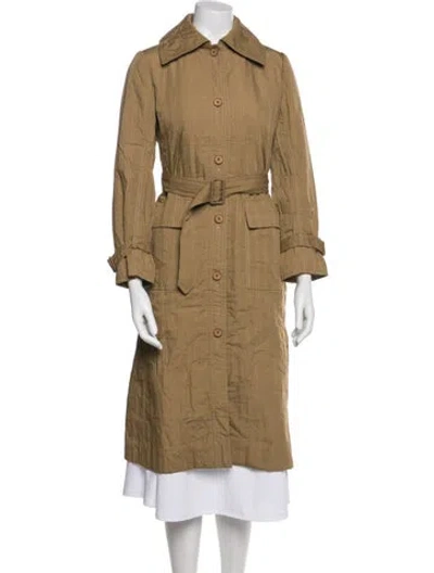 Pre-owned Givenchy Trench Coat In Brown