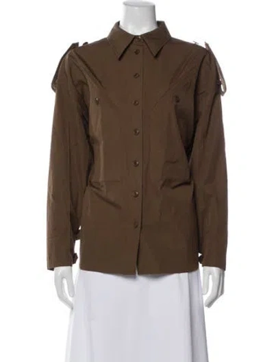 Pre-owned Givenchy Trench Coat In Brown