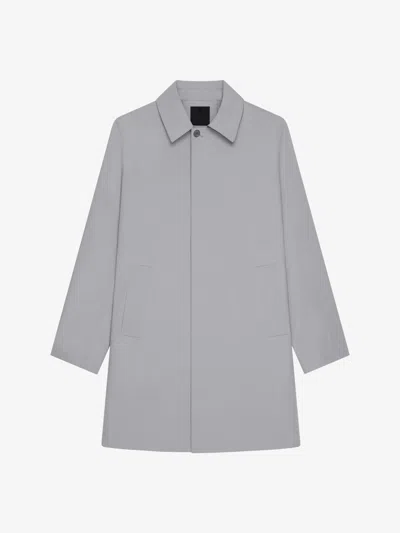 Givenchy Trench-coat En Coton In Smoke Grey