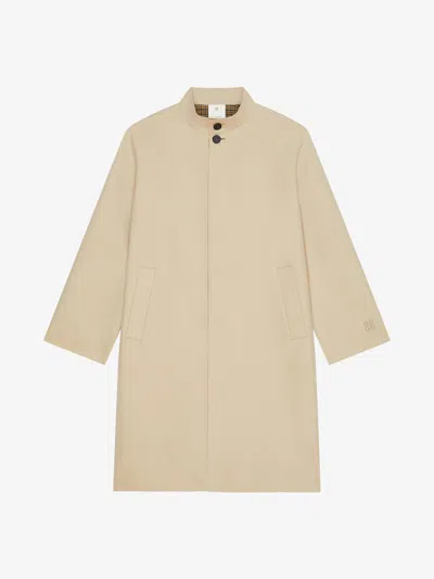 Givenchy Trench-coat In Cotton Canvas In Beige