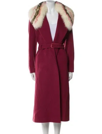 Pre-owned Givenchy Trench Coat In Purple