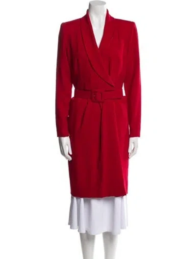 Pre-owned Givenchy Trench Coat In Red