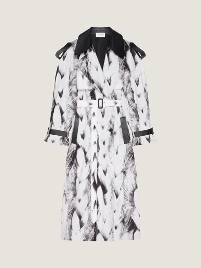Givenchy Trench En Taffetas Imprimé Hair In Black