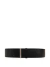 Givenchy Trench Leather Belt In Black