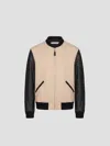 Givenchy Logo Baseball Jacket In Brown