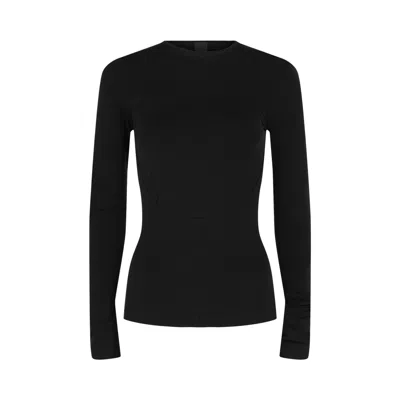 Pre-owned Givenchy Triple Stitched Cut-out Top 'black' | Women's Size 34
