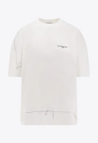 Givenchy Trompe L'oeil Boxy T-shirt In White