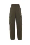 Givenchy Cotton-wool Cocoon Cargo Trousers In Green