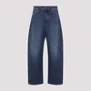 Givenchy Denim Trousers With Belt Loops And Contrast Stitching In Blue