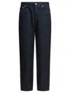 Givenchy Basic Logo-patch Cocoon Jeans In Blue