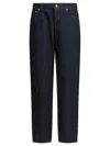 Givenchy Basic Logo-patch Cocoon Jeans In Blue