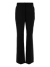 Givenchy Wool Flared Trousers In Black
