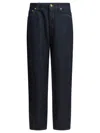 Givenchy Women Twisted Dark Blue Denim Jeans In Blue