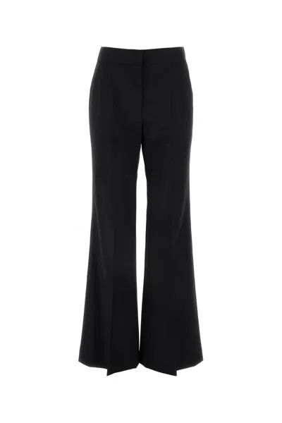 GIVENCHY GIVENCHY BLACK WOOL BLEND FLARED LEG PANT