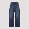 Givenchy Denim Trousers With Belt Loops And Contrast Stitching In Blue
