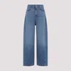Givenchy Cocoon Pants In Washed Denim In Blue