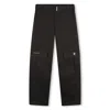 Givenchy 4g-motif Gabardine Cargo Pants In Black