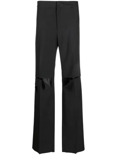 Givenchy Trousers Grey In Black